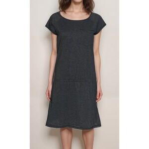 Columbia Athletic Dress Sz M Dark Grey Cinched Waist Drop Waist Hiking Active